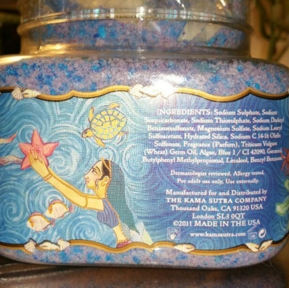 New Kama Sutra Treasure of the Sea Luxury Bath Sea Salts with Seashell Scoop - Picture 4 of 5
